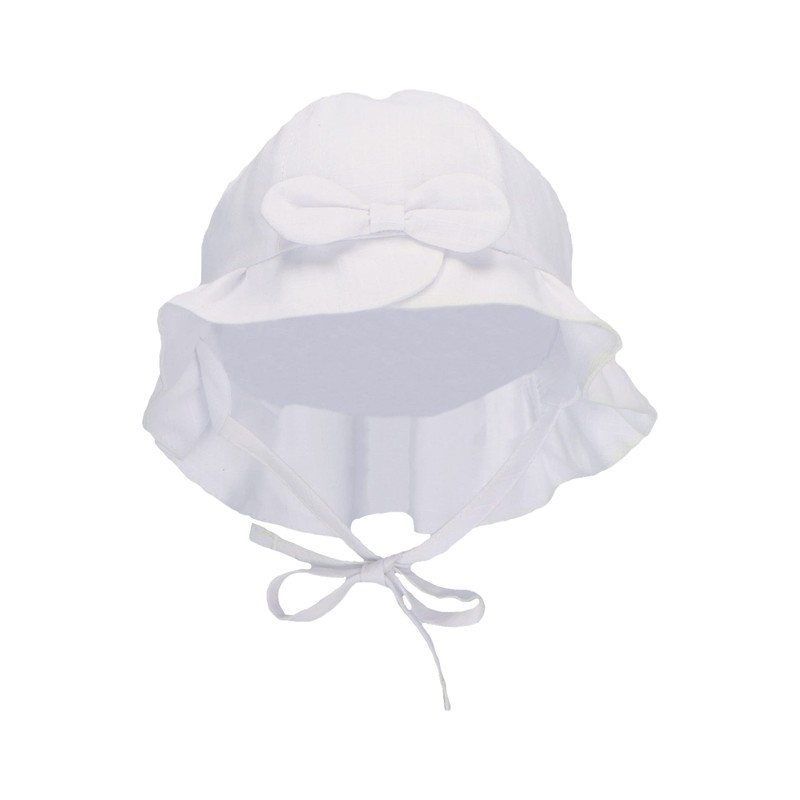 Sterntaler Unisex Children's Linen Children's Hat, White, 41 EU