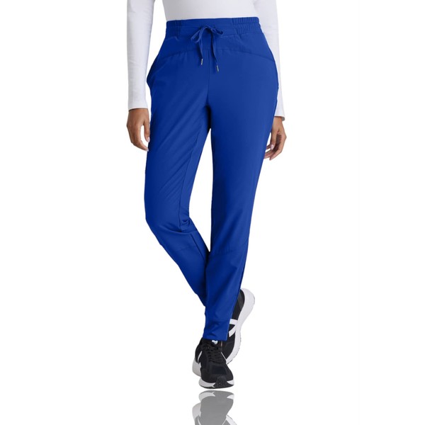 BARCO One Boost - Pantalón médico para mujer, estilo yoga, tiro medio, elástico en 4 direcciones para mujer, Cobalto, XL