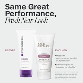 Paul Mitchell Extra-Body Sculpting Gel, Gel para Definir y Estilizar, Agrega Volumen + Control de Estilo, Para Cabello Fino, 200 ml