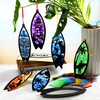 AmazingSpark 30 Pcs Beach Surfboard Suncatchers Paper Craft Set Sea