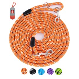 Long Dog Leash for Dog Training 10FT 16FT/30FT/50FT/100FT, Reflective Threads Rope Check Cord Dog Leash, Heavy Duty Dog Lead for Large Medium Small Dogs Walking Playing, Camping, or Yard