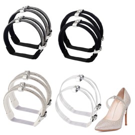 Rhinestone Elastic High Heels Shoe Lace Band, Detachable Anti Loose High Heels Shoelace, Shiny Replacement Ankle Straps Belt, Style 3, Universal Sizes