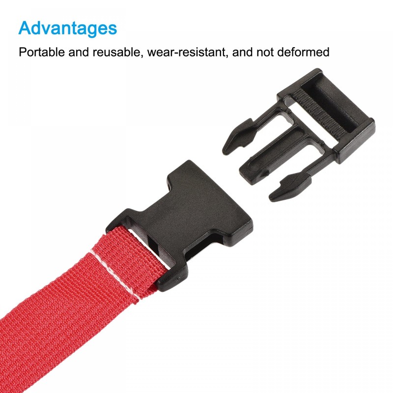 sourcing map Luggage Strap, 2m Length Adjustable Suitcase Belt with