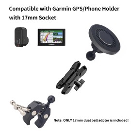 Rigdance 17mm to 17mm Double Ball Extender Bar Mount for GPS Cell Phone Action Camera