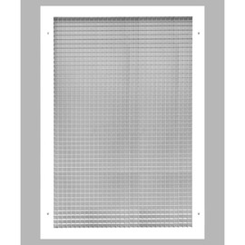 16" x 26" or 26" x 16" Cube Core Eggcrate Return Air Grille - Aluminum Rust Proof - HVAC Vent Duct Cover - White [Outer Dimensions: 18.75]