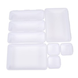 Healeved 8pcs Compartmentalized Storage Boxes for Home Organization Versatile Drawer Organizer for Items Material for Stationery and Daily Sundries