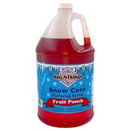 Bits N Things Fruit Punch Snow Cone Flavoring Syrup | Slushy & Granita | Kosher | Made In America | 1 Gallon