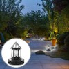 LVOERTUIG LED Solar Powered Lighthouse, 360 Degree Rotating Lighthouse Lamp,