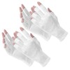 Classicseali 2Pairs Cotton Gloves for Women, Half Finger White Fingerless