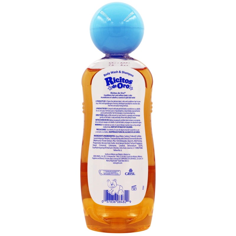 Ricitos De Oro 2 in 1 Baby Hair and Body