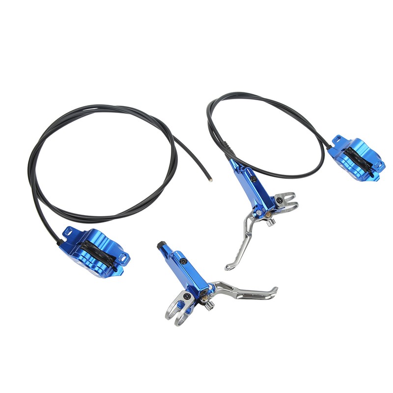 1 Pair Bicycle Hydraulic Disc Brake Four Pistons Aluminum Alloy
