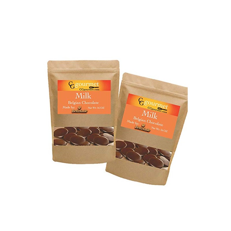Belcolade Belgian Baking Milk Chocolate Discs - 2LB - 2x1LB
