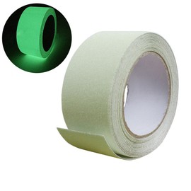 Pursue High Brightness Luminous Tape, Fluorescent Tape, Emergency Preparedness, For Kitchen Hallways, Stairs, Outdoors, Walls, Exit Signs, Width 2.0 inches (5 cm) x Length 16.4 ft (5 m)