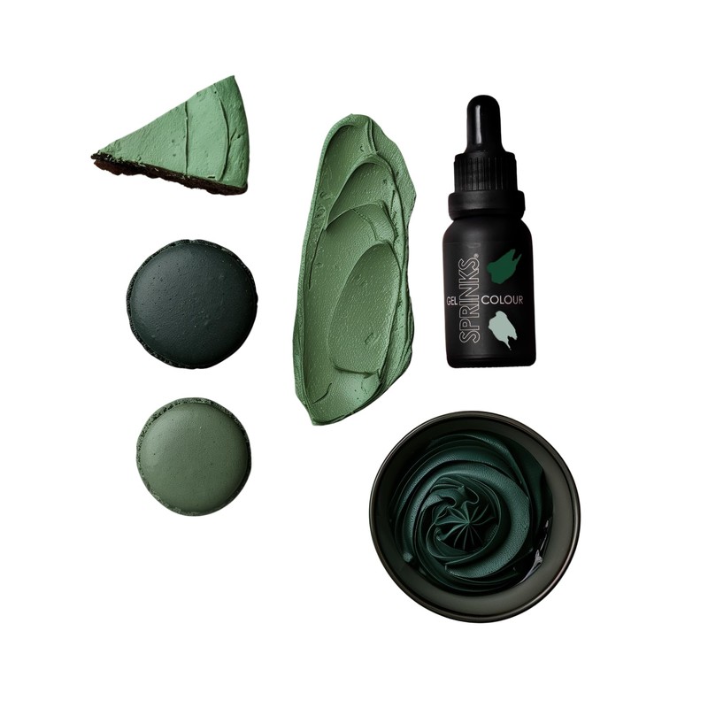 Sprinks Gel Colour 15 ml, Forest Green