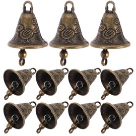 Yardwe 11Pcs Craft Bells Vintage Bronze Jingle Bells 20x25mm Mini Hanging Bells Metal Guardian Bell for DIY Crafts, Christmas Decor, Weddings, Wind Chime, Jewellery, Dog Collar (Random Style)