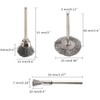 LATERN 60Pcs Steel Wire Wheel Brushes, 1/8 Inch Shank Cleaning