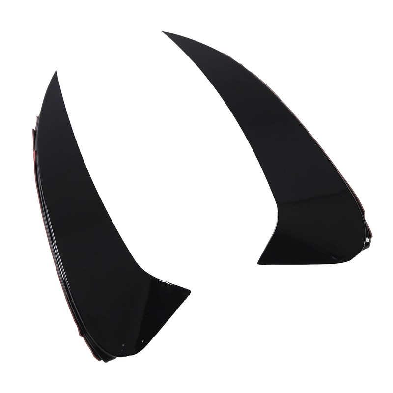 Pair of Rear Bumper Air Vent Spoiler Splitter Glossy Black