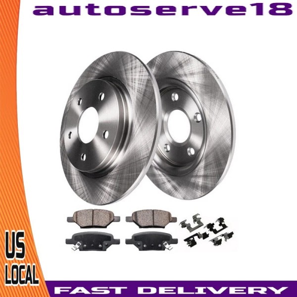 Geekstop Rear Disc Rotor Ceramic Brake Pads for Cobalt HHR