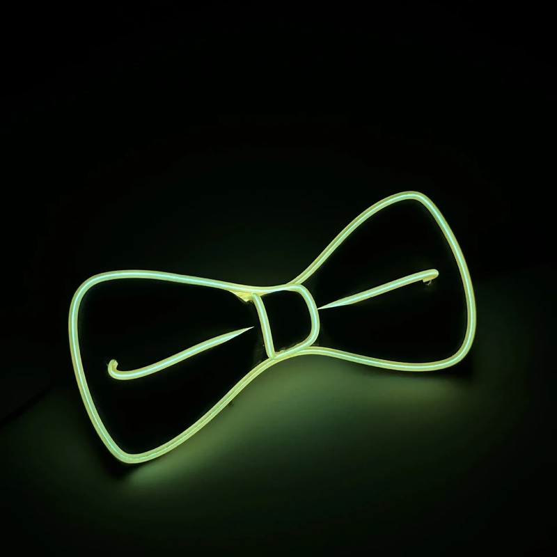 LED Light Up Suspenders with Bow Tie – Party Costume
