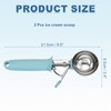 sourcing map 2pcs Cookie Scoops, Ice Cream Scoop with Trigger