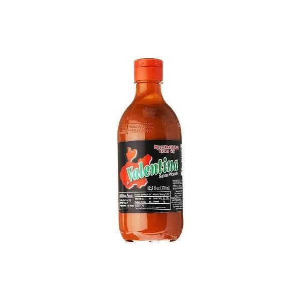 Valentina Salsa Picante Mexican Hot Sauce - Black Label - Extra Hot Spicy - 12.5 Ounce (Oz) Bottles - Hot Ones Sauces Favorite Valentinas Brand - (Pack of 4)