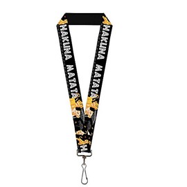 Buckle-Down Lanyard - Lion King Simba & Nala HAKUNA MATATA