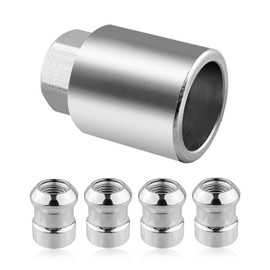 AUGREX Short Wheel Lock Key Lug Nut Set Fit for Honda Fit for Honda CR-V Civic Accord HR-V Fit CR-Z Crosstour Insight S2000 Element 2004-2025, Replace 08W42-SCV-101 08W42-SCV-100 08W42-SCV-10