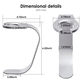 Weilianda Home Theater Seating Series Swivel Wine Glass Holder Sofa Accessories Silver