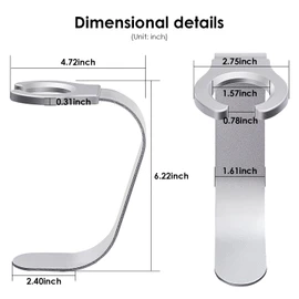 Weilianda Home Theater Seating Series Swivel Wine Glass Holder Sofa Accessories Silver