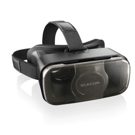 Elecom VRG-S01BK VR Goggles, Adjustable Eye Width, Compatible with Smartphones, Black