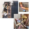16 x 90-Grad-Winkel-Kupferrohrverschraubung, Löten, ID-Anschluss für HVAC-Kühlgeräte (9.6mm (3/8"))