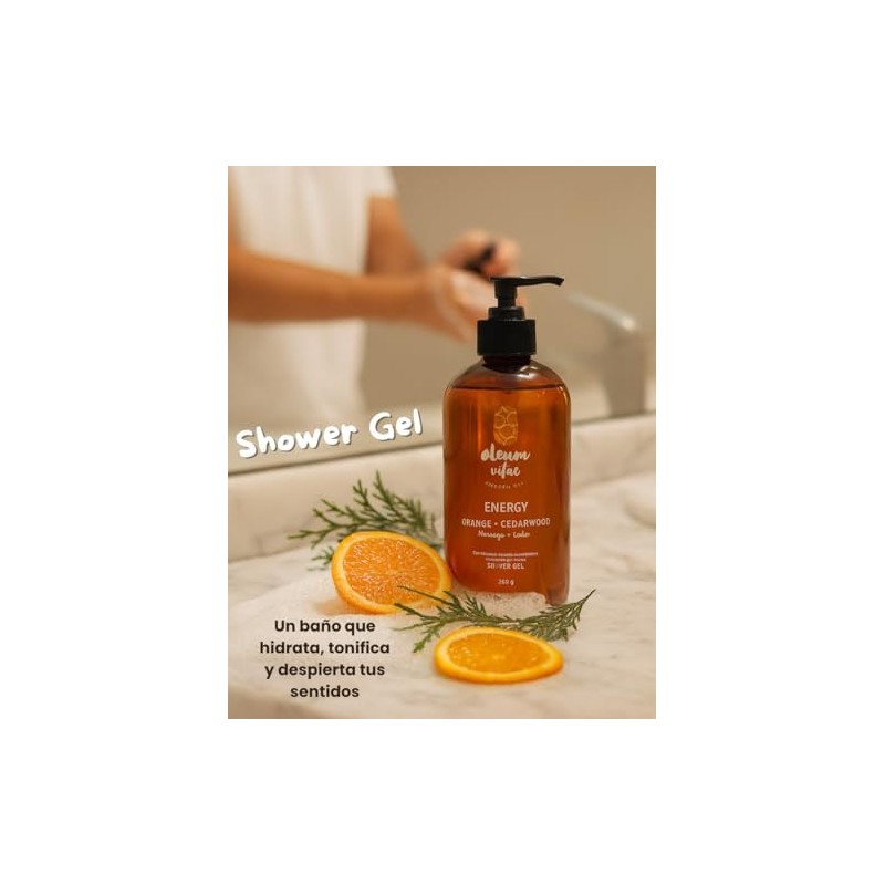 OLEUM VITAE Kit Cuidado de la Piel Naranja-Cedro. Con Aceite