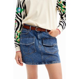 Desigual Women's Embossed Belt, brown