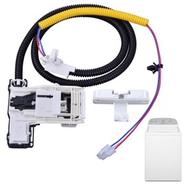 W11307244 W10682535 Washer Lid Lock Switch and Lid Strike w10837741 Kit Compatible with Whirlpool Amana Kenmore maytag Washers, Part Numbers: w11253733, w10838613