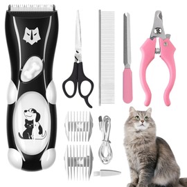 Dog Clippers Low Noise Dog Grooming Kit Pet Shaver for Thick Coats Waterproof Cat Hair Trimmer Professional Grooming Tools