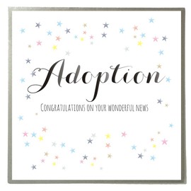 Claire Giles Greeting Cards, Baby Adoption Card, Dots design Congratulations on your Wonderful News