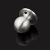 Probrico Brushed Satin Nickel Interior Dummy Door Handles Round Ball