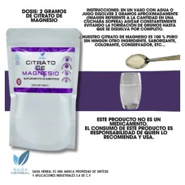 Citrato De Magnesio 250 G. Y Citrato De Potasio 250 G.                                                                                                