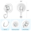 VIS'V Suction Cup Hooks, Small Shower Suction Hooks with Wipes,
