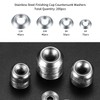 200 Pcs Rosette Washers, Stainless Steel Countersunk Washers with Flat