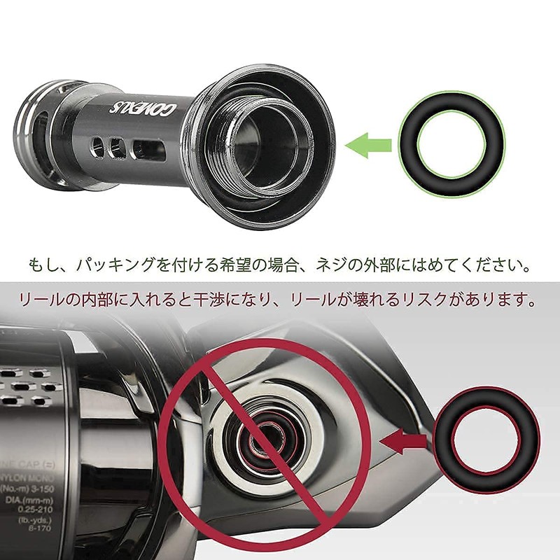 Gomexus R4 Reel Stand, 1.9 inches (48 mm), Spinning Reel,