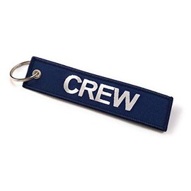 Crew Luggage Tag | Keychain | Navy/White | aviamart®