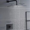 SOOOHOT Black Shower Head and Handle Set, Shower Faucet Set