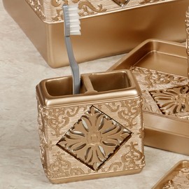 Majesty Toothbrush Holder Champagne Gold