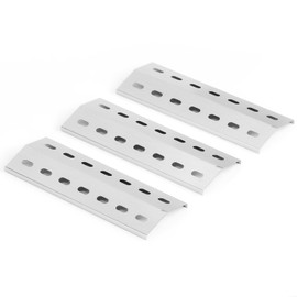 FIRXZYMZ 33.5 x 12 cm Stainless Steel Grill Burner Cover Heating Plate Replacement Parts for Enders San Diego, Flame Plate Heat Shield Accessories