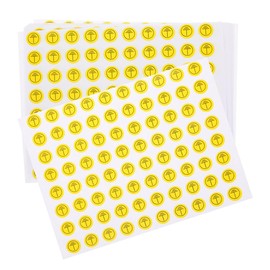 JECOMPRIS Pack of 800 Earthing Signs Mechanical Labels Earth Symbol Stickers Earth Symbol Labels Earth Symbol Sticker Sticker for Control Panels Warning Stickers