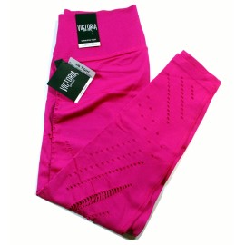 Victoria's Secret Sport High Rise 7/8 Seamless Tight Legging Dark Hot Pink - LG