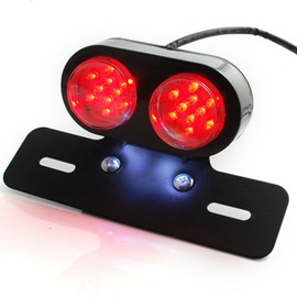 Szmsy Motorcycle Tail Light Plastic Metal Material Bike Light Lamp 1 Pack