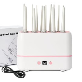 joy all Makeup Brush Dryer, 4 Modes (30/45/60/90 Minutes), 14 Pieces Simultaneous Drying, 2 Sponges/Puff, For Beauty & Cosmetics, Brush Hair Protection, Constant Temperature Drying