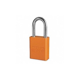 ORANGE SAFETY LOCK-OUT PADLOCK KEYED DIFFERENT